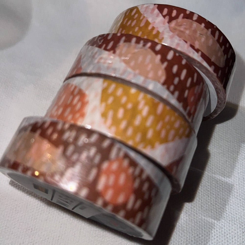NWT Rare 4pc scotch washi tape (.59in x 10.9y each)